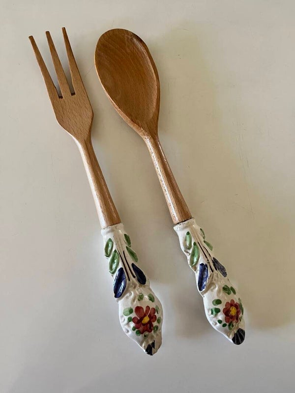 Couverts à salade vintage