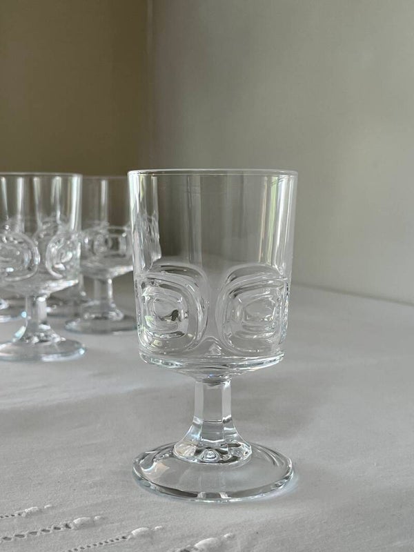 6 verres Cristal d'Arques - 6 Cristal d'Arques glasses