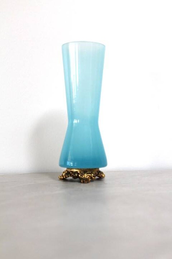 Vase vintage bleu