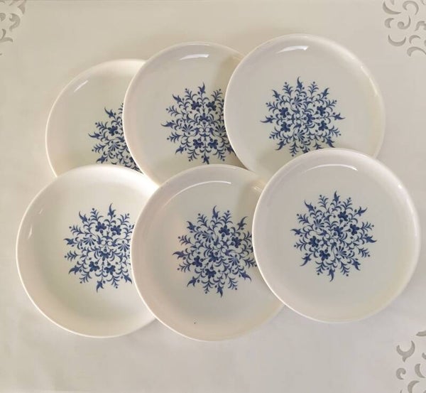 6 assiettes à dessert années 70 Tamara