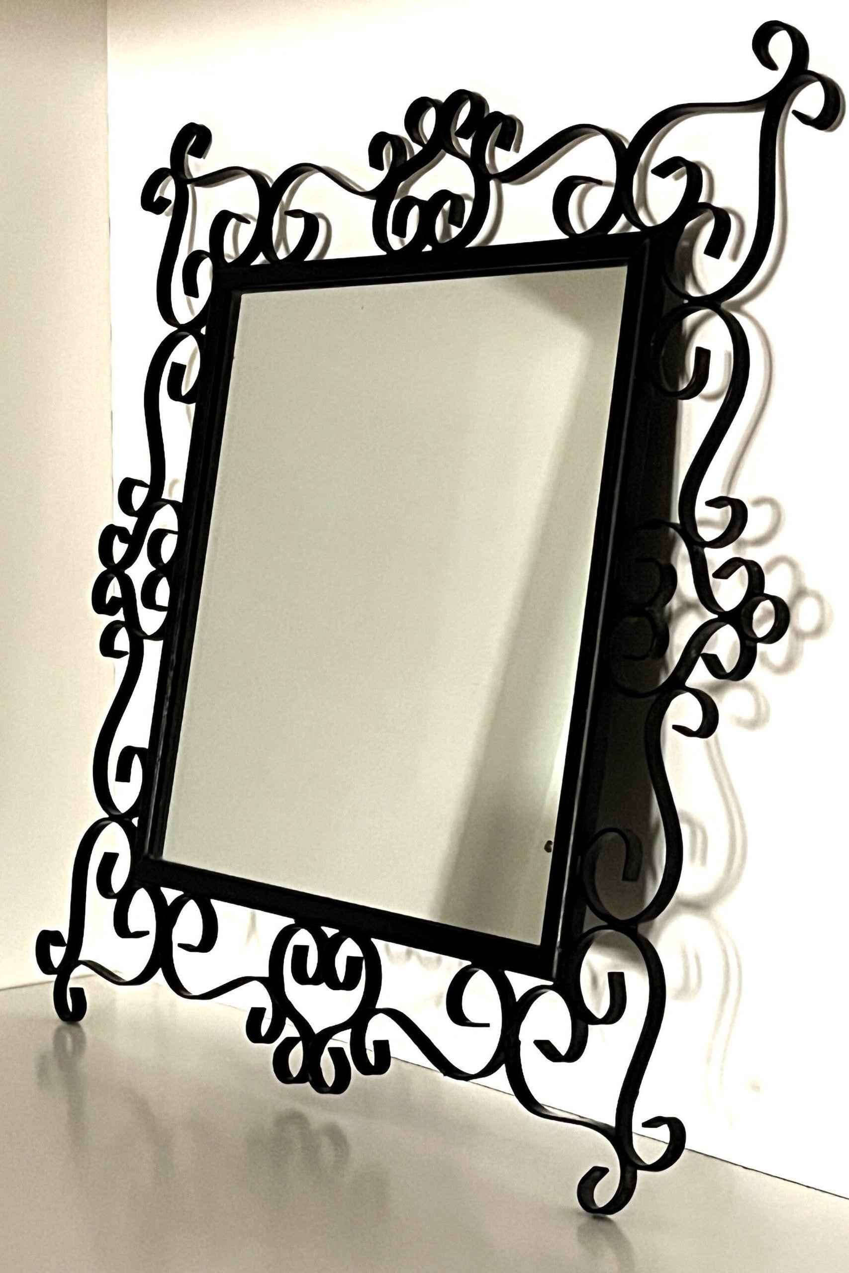 Miroir vintage en fer forgé