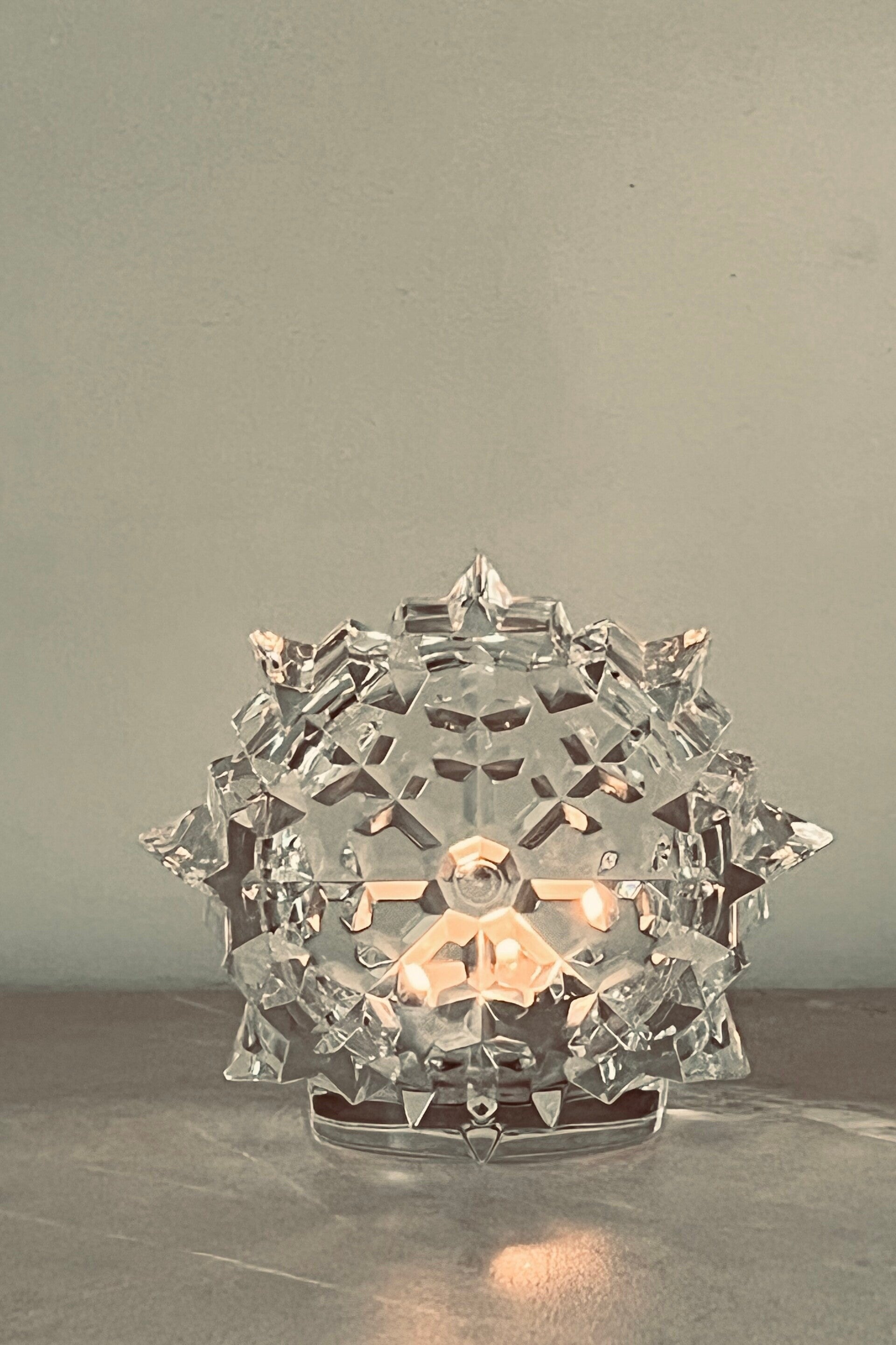 Photophore flocon en cristal