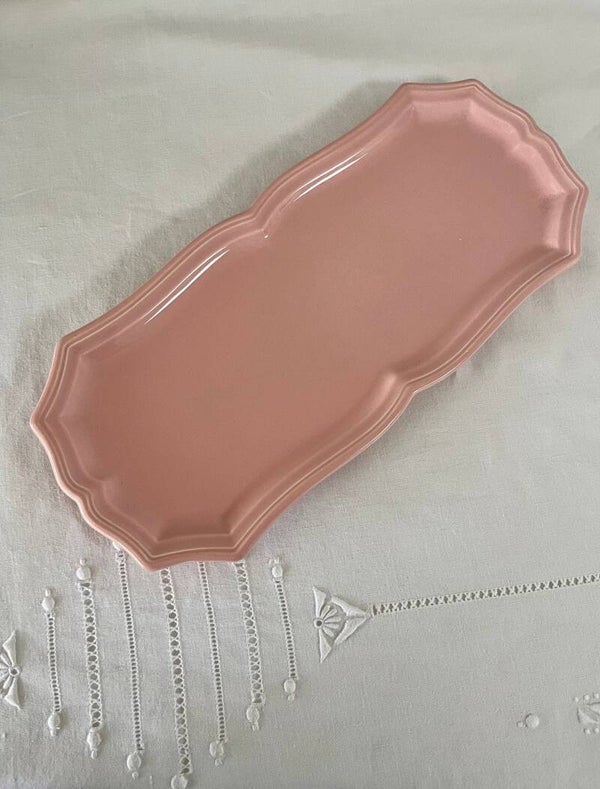 Plat à cake rose Salins