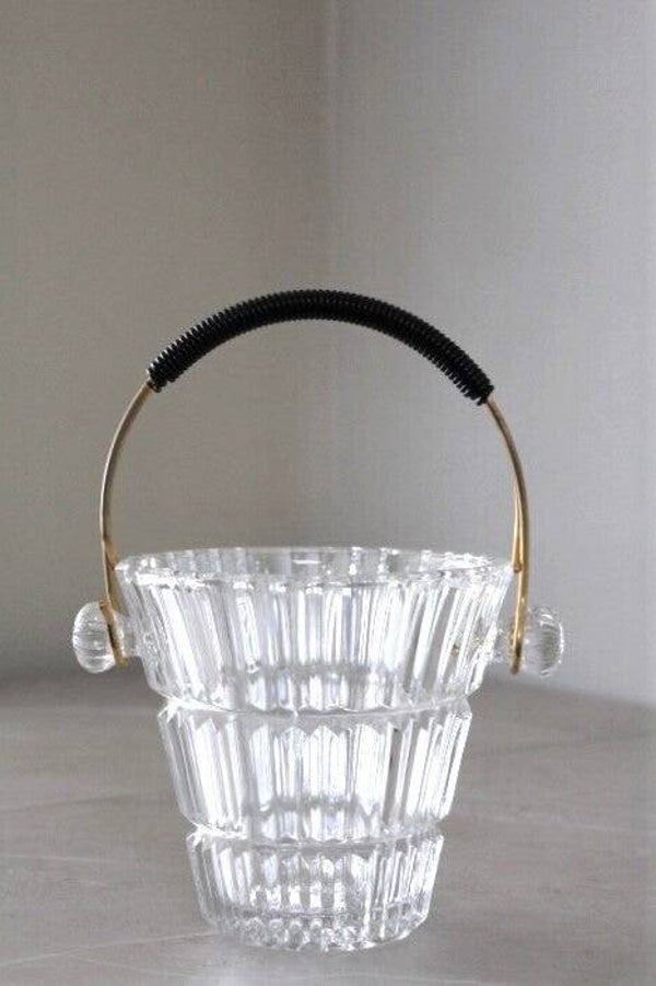 Seau à glace en verre vintage