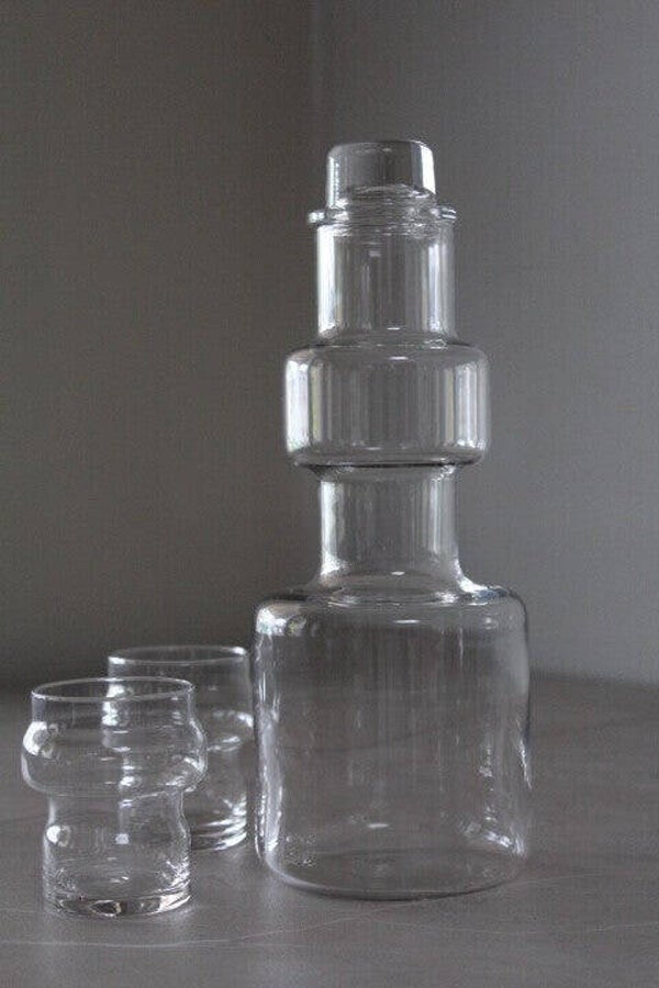 Ensemble Carafe et 2 Verres Rondo Willem Heesen - Royal Leerdam
