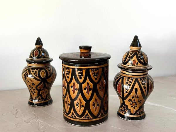 Ensemble de 3 Poteries de Safi