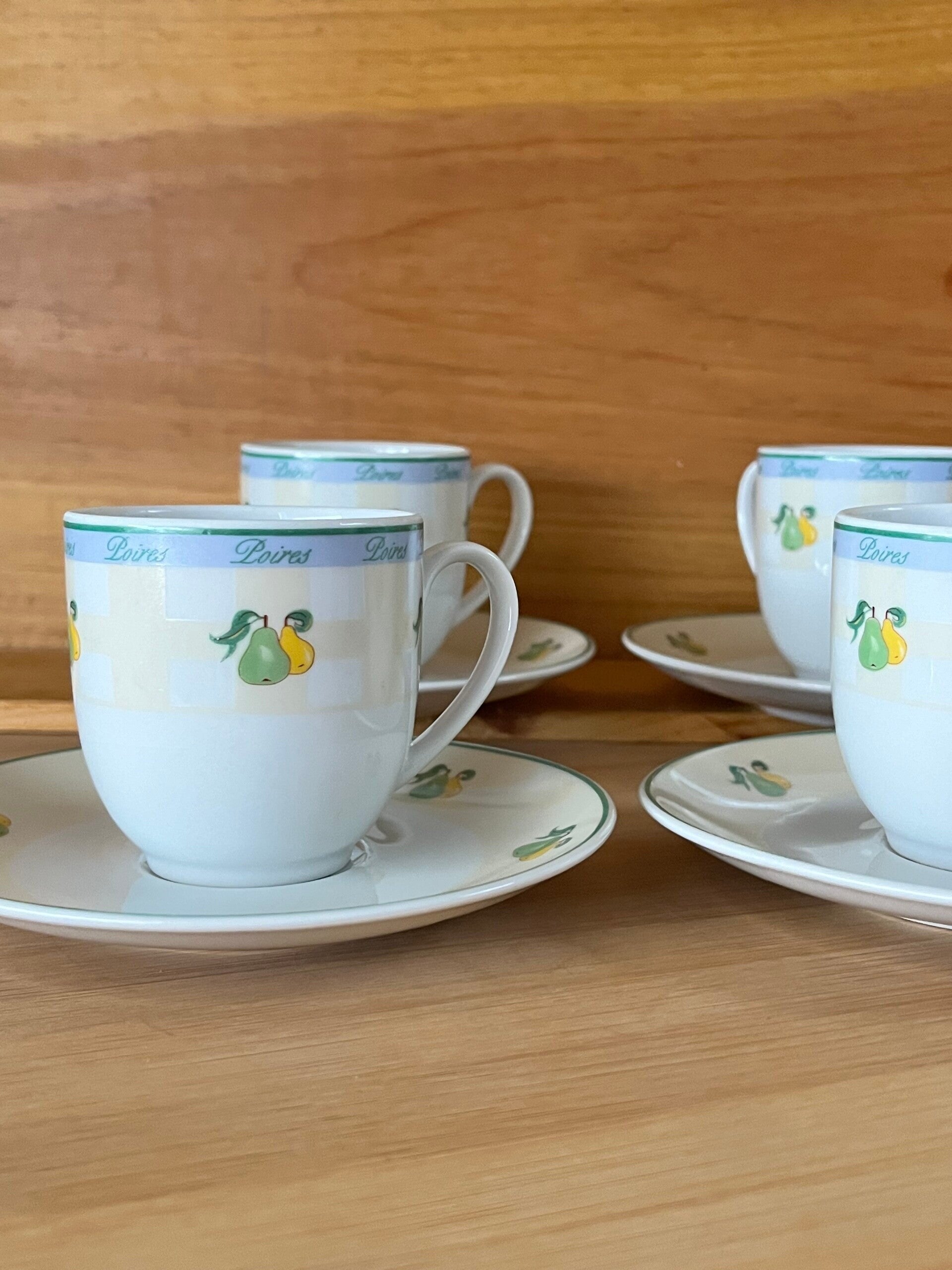 4 tasses et soucoupes Guy Degrenne