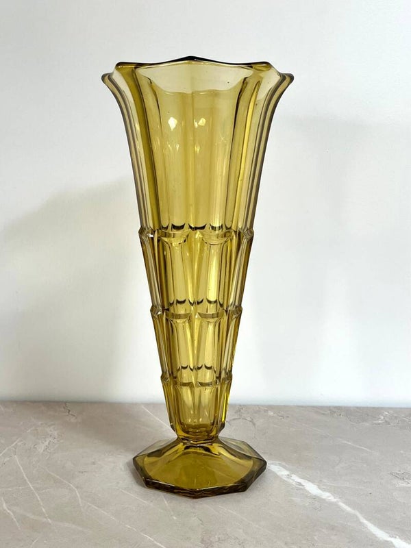 Vase en verre Art Déco