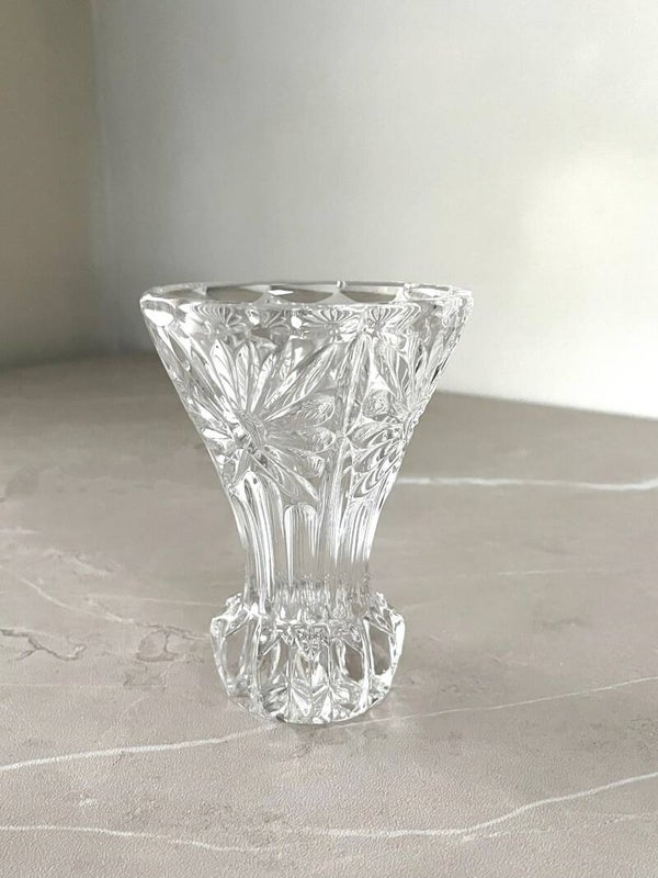 Vase vintage en cristal