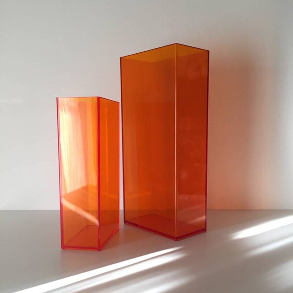 Vases oranges Habitat des Années 90