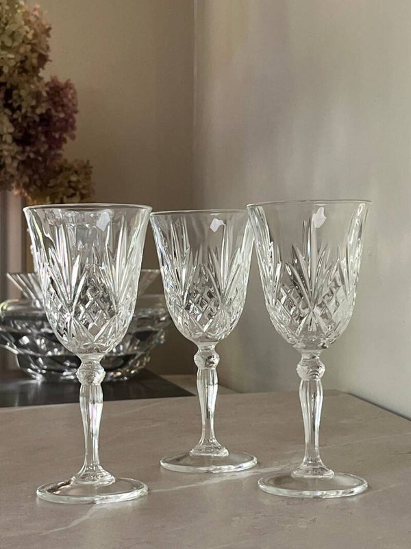 Verres à vin vintage