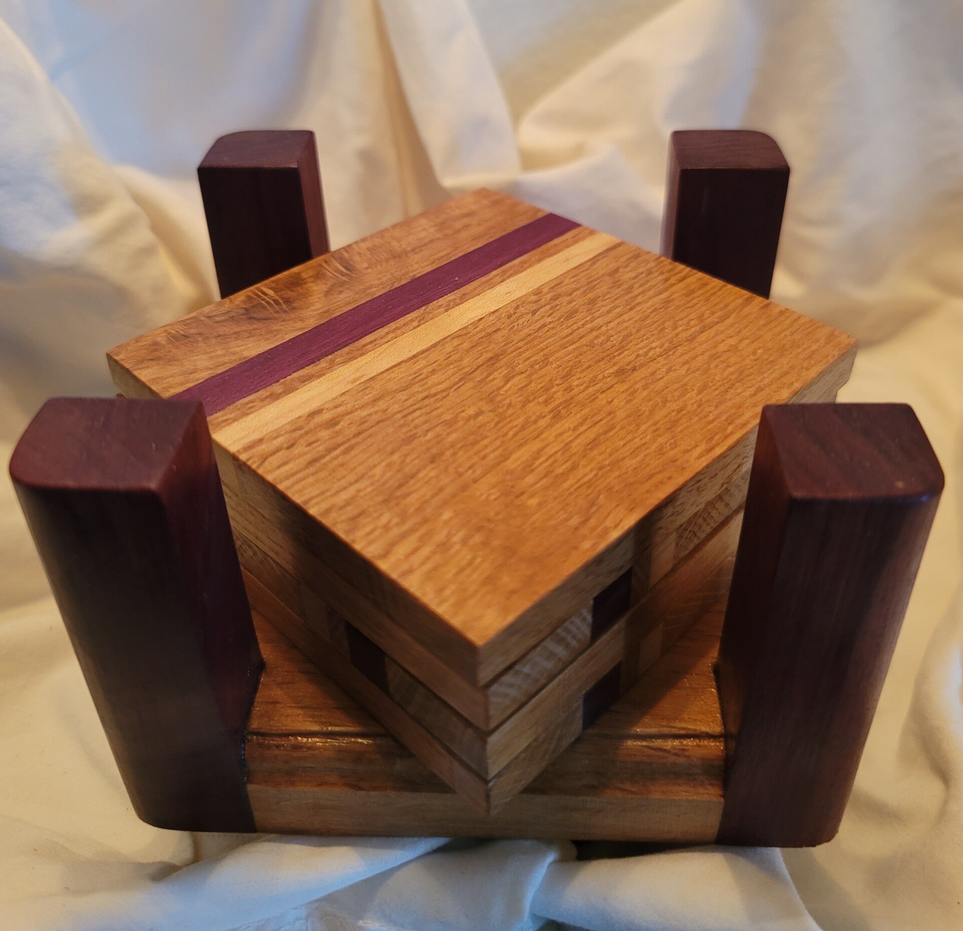 Coaster set with holder