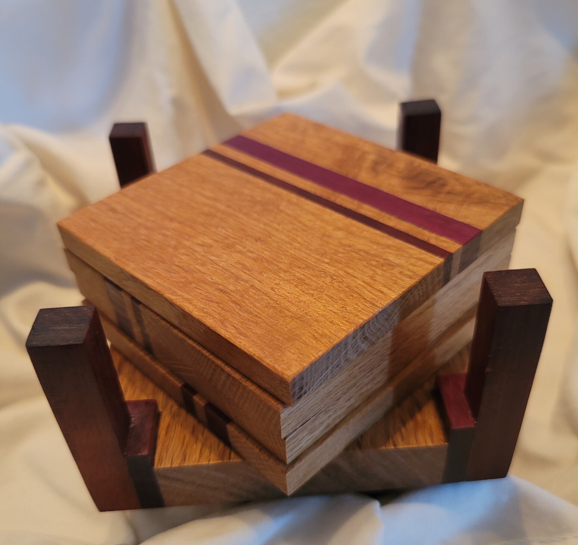 Coaster set with holder