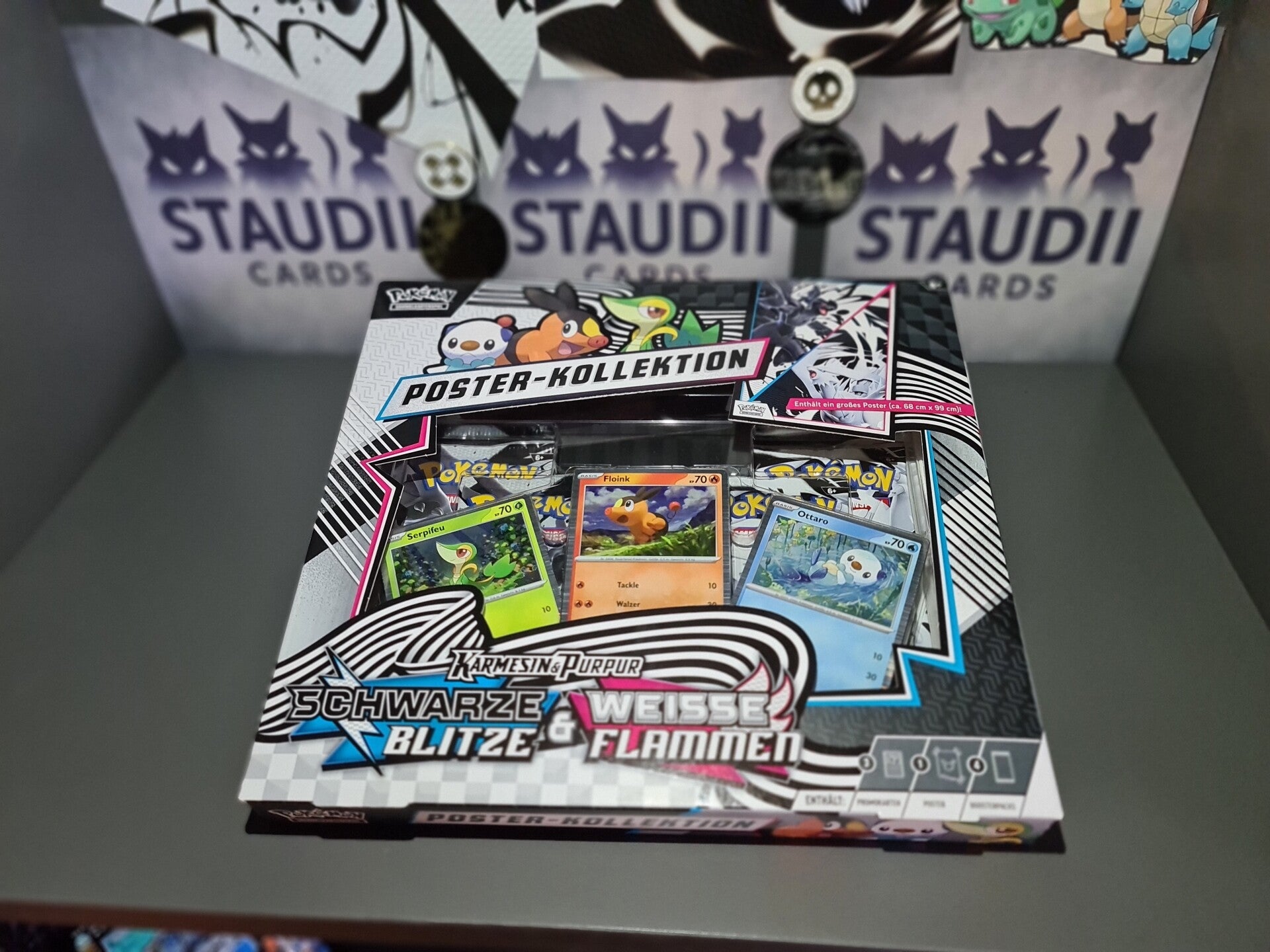 Pokémon Poster-Kollektion – Schwarze Blitze & Weisse Flammen [DE, Sealed]
