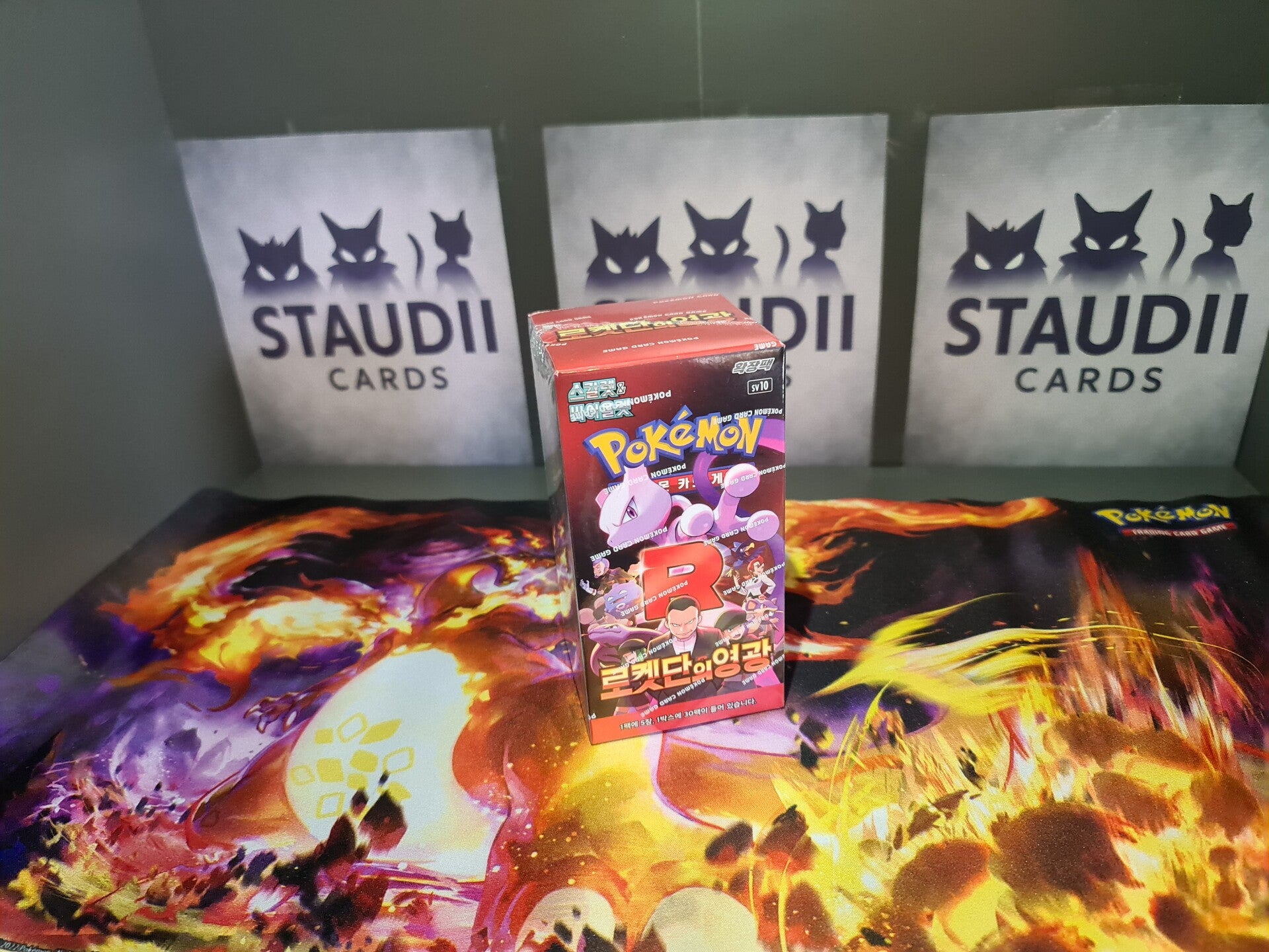Koreanische Pokémon Booster‑Box „The Glory of Team Rocket“ (SV10) – versiegelt, 30 Packs