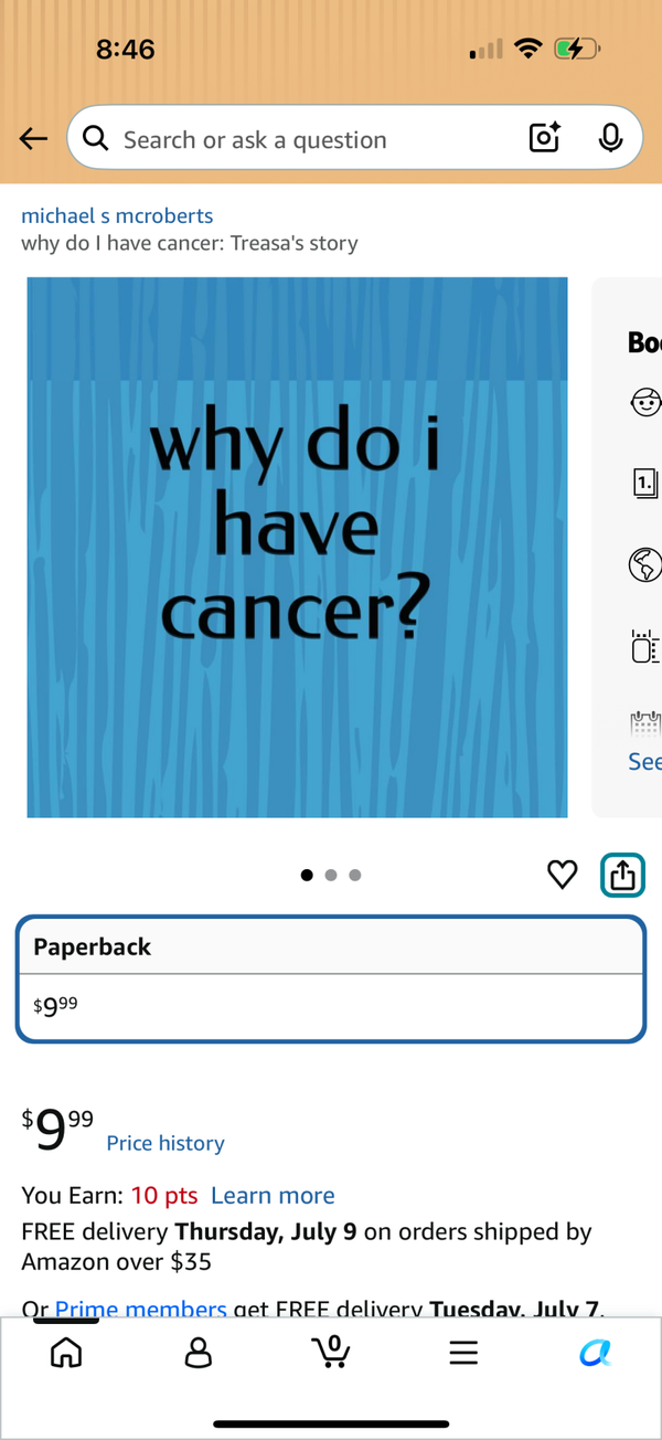 Digital copy of why do I have cancer, including illustration?
