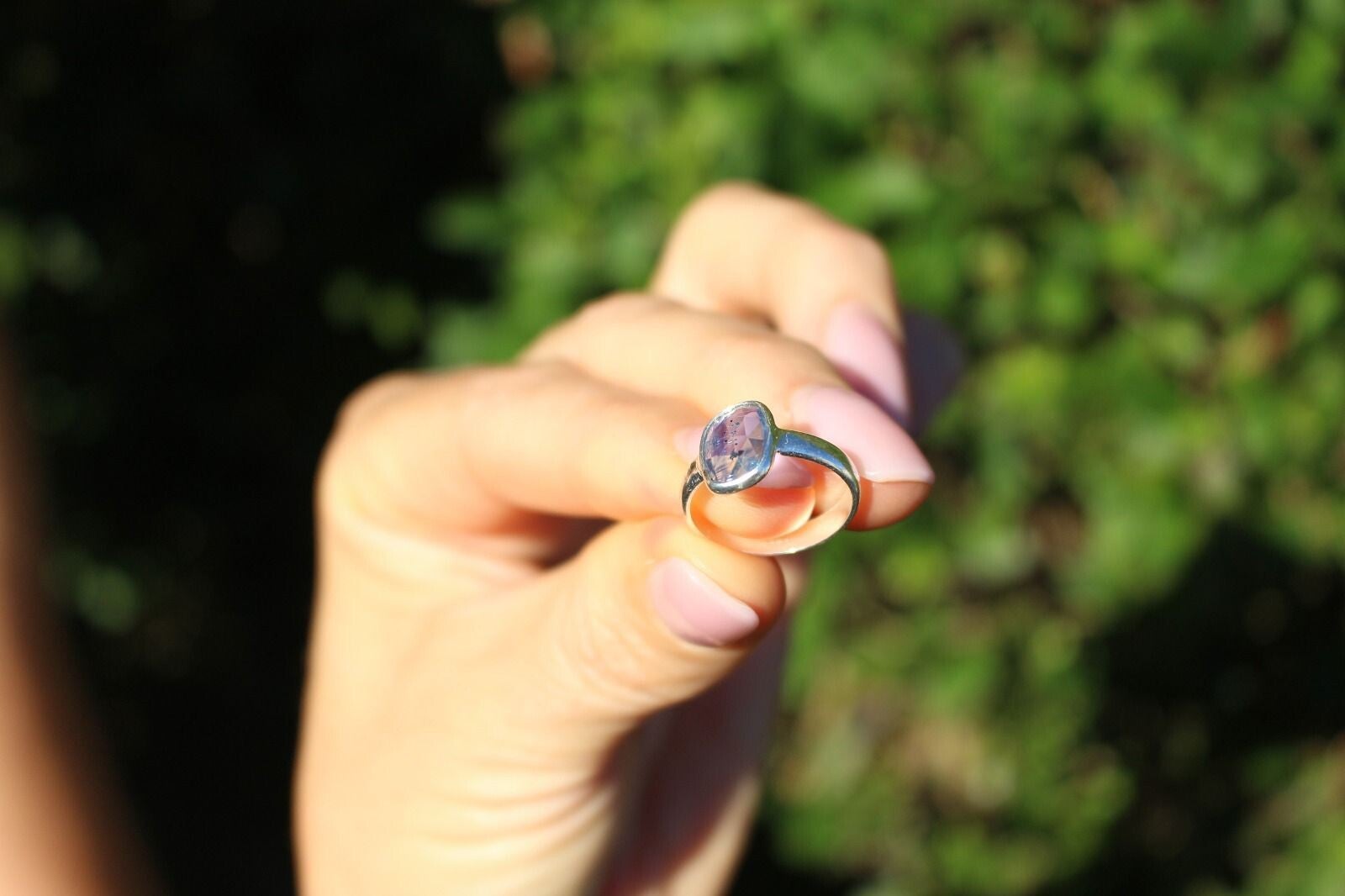 Disthen in 925 Silberfassung