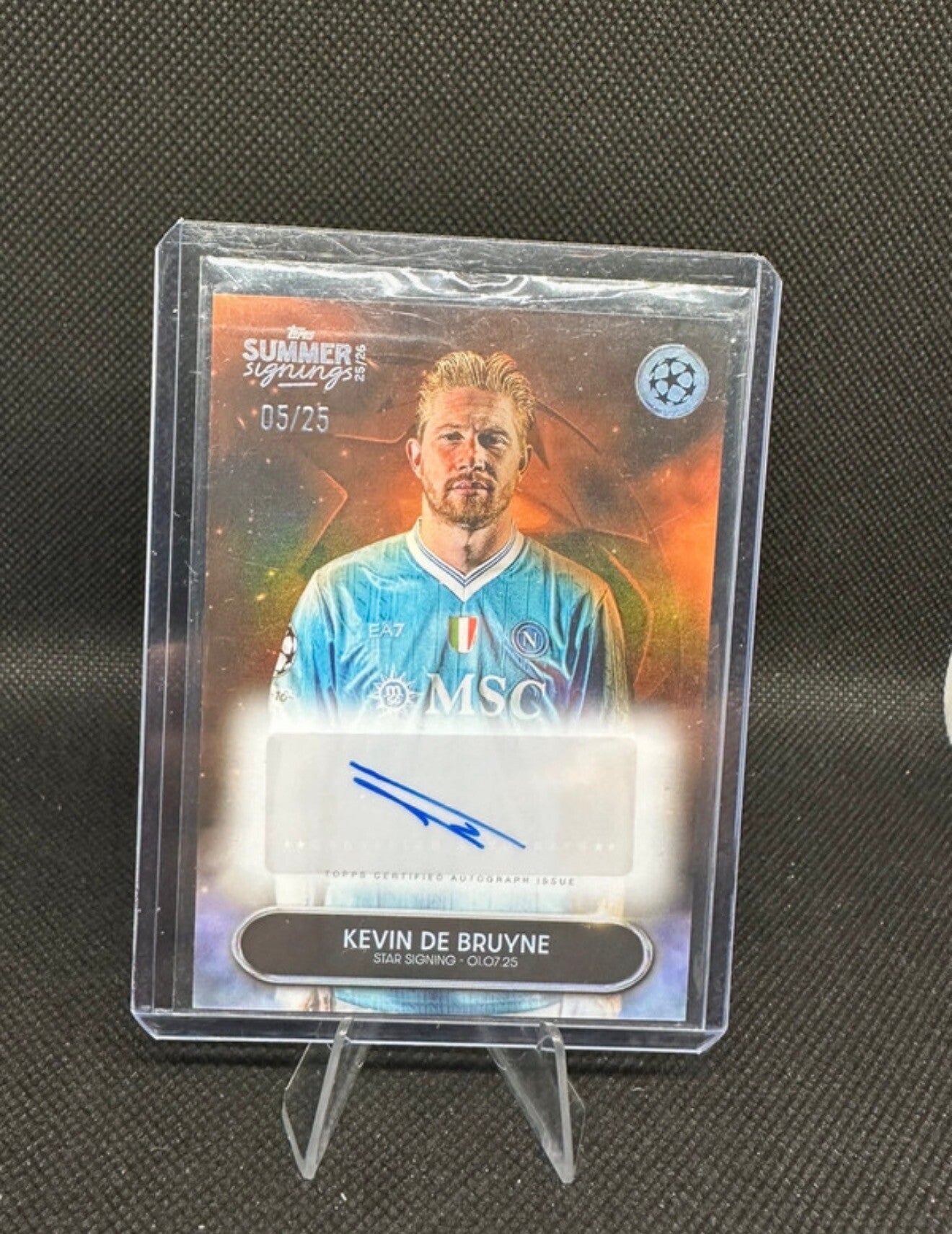 Topps Summer Signings De Bruyne /25