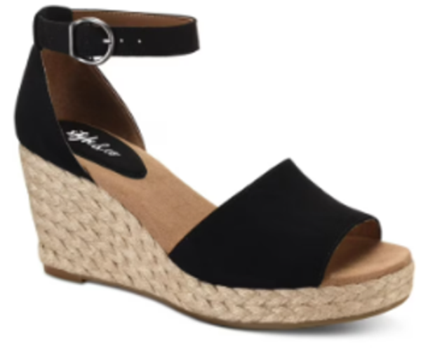 Style & Co Seleeney Women Raffia Wedge Sandal Jamaica
