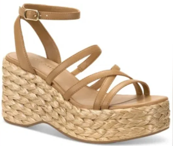 Sun & Stone  Women Finnikkp Strappy Wedge Sandal