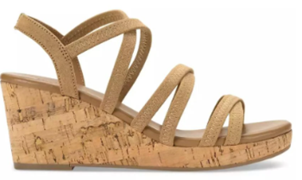 Style & Co Women Arloo Strappy Elastic Wedge Sandal