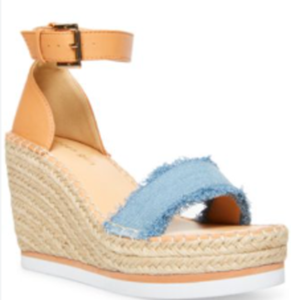 Madden Girl Annabelle Women Platform Wedge Sandal Denim