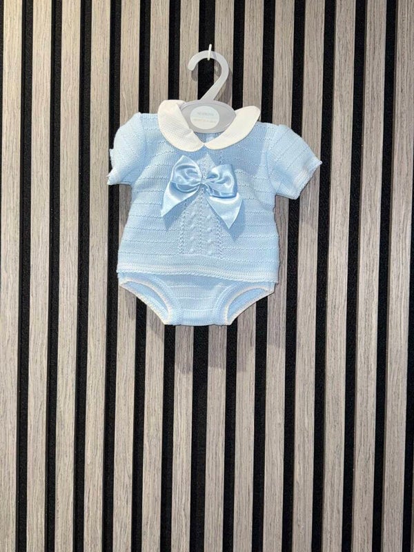 Blue Bow 2 Piece Set