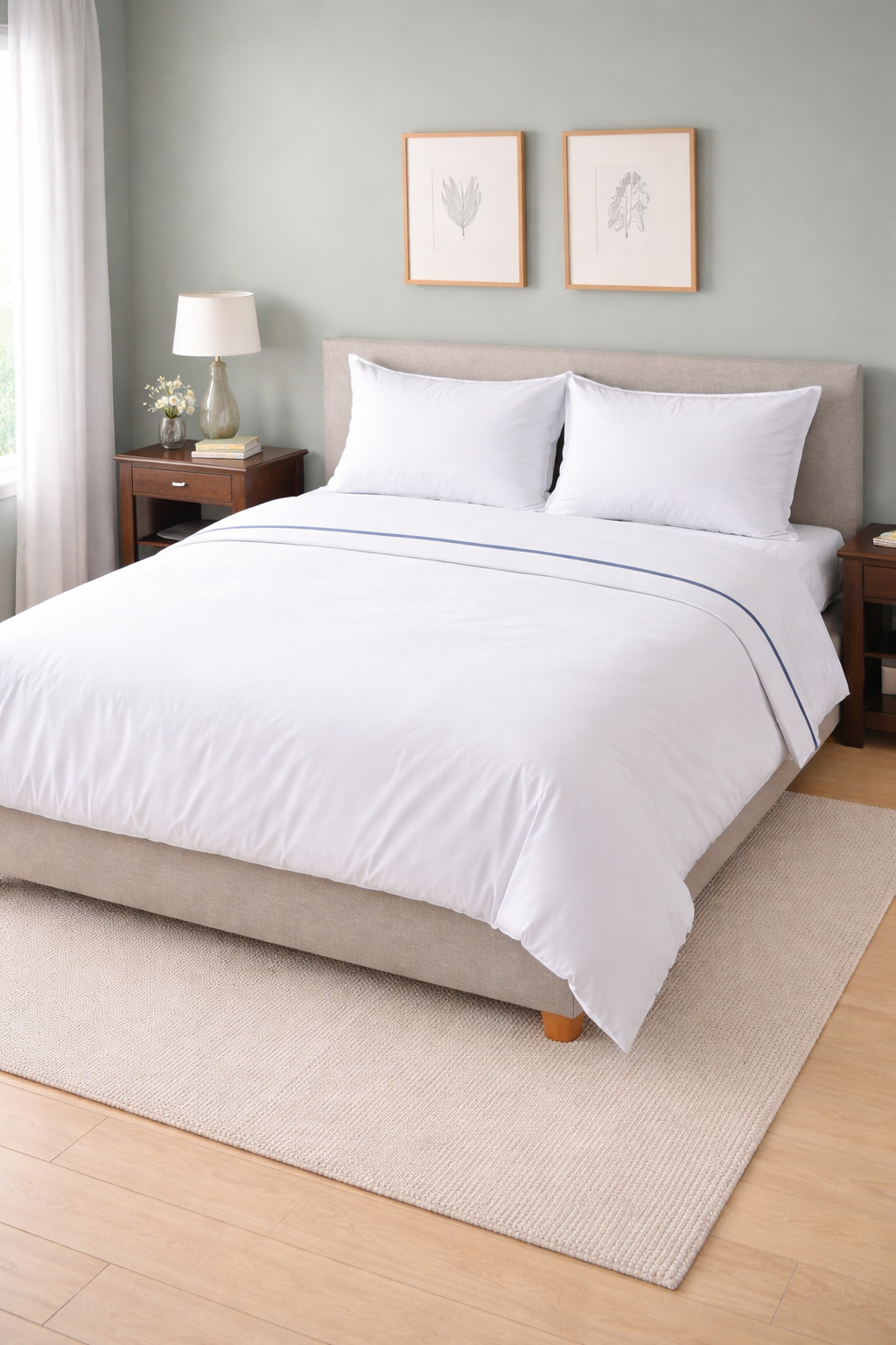linge-lit-double-blanc-draps-professionnels