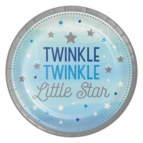 1 Jaar Twinkle Litlle Star Bord Blauw