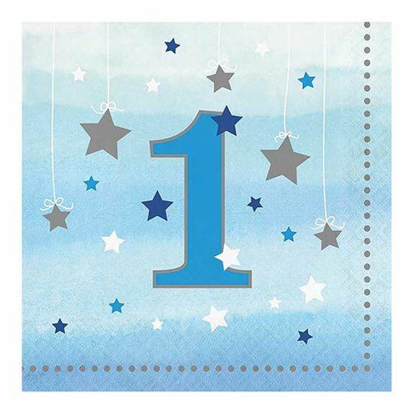 1 Jaar Twinkle Litlle Star Servetten Blauw