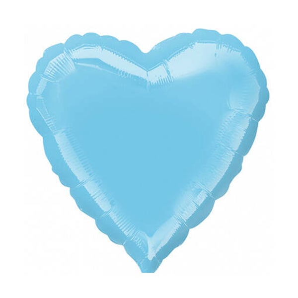 Folie Ballon Licht Blauw 45 cm