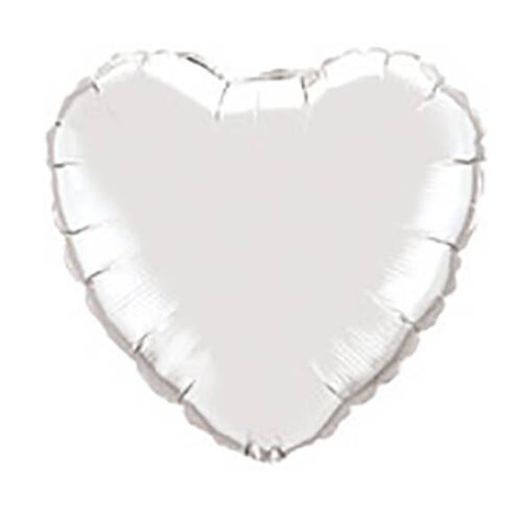Folie Ballon Hart 45 cm Zilver