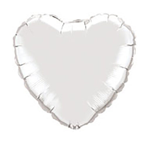 Folie Ballon Hart 45 cm Zilver