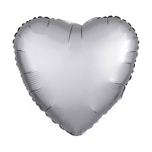 Folie Ballon Hart 45 cm Zilver Mat