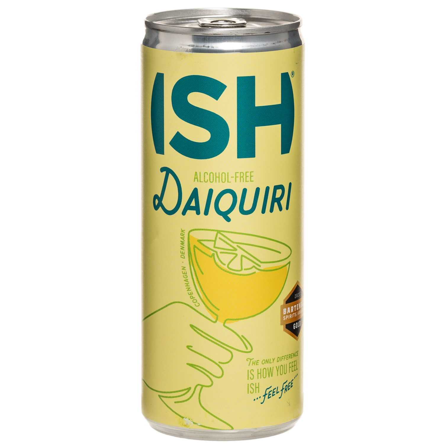 ISH Daiquiri RTD 0% – alcoholvrije Lime Daiquiri 0.0 in blik (250 ml)