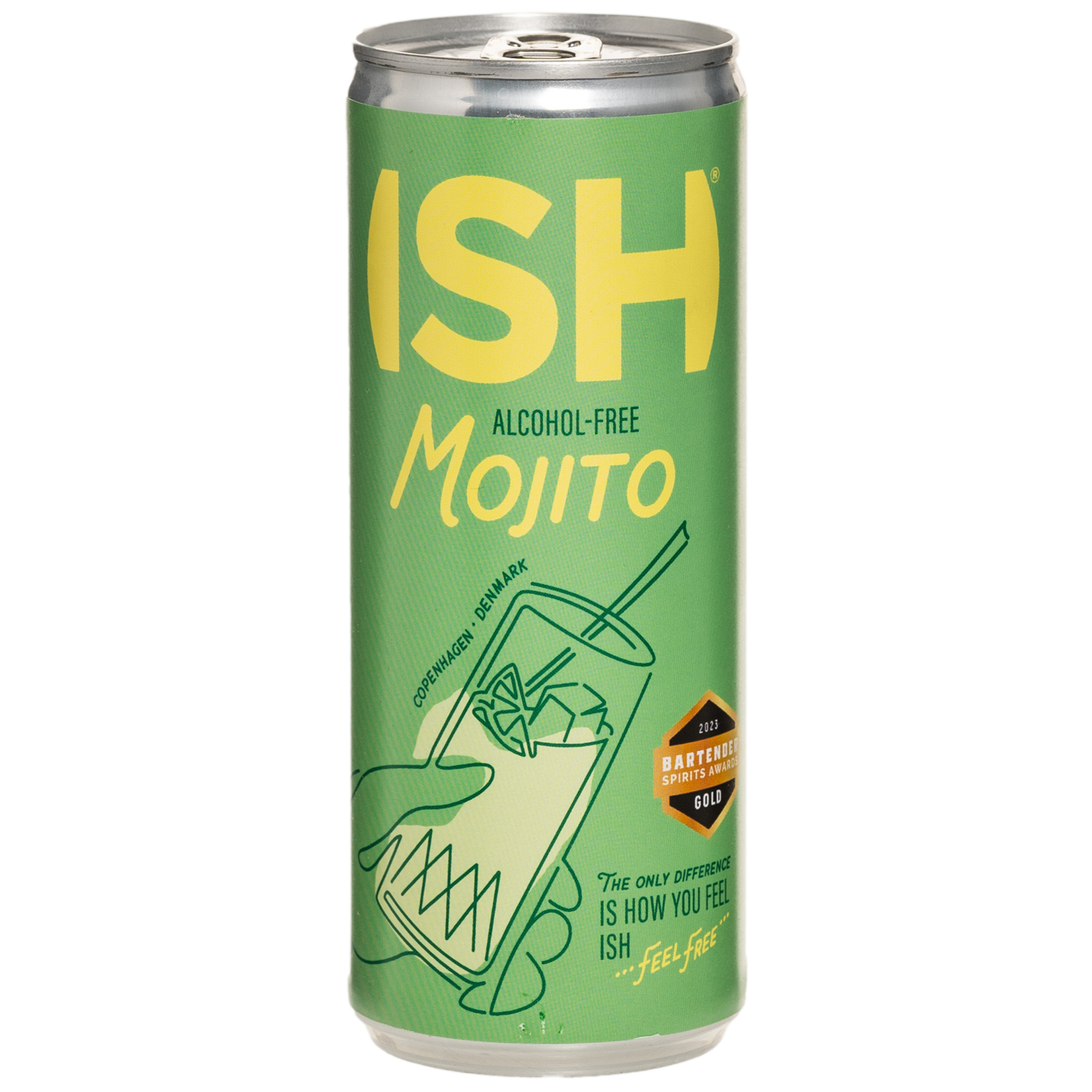 ISH Mojito RTD 0% – alcoholvrije Mojito 0.0 in blik (250 ml)