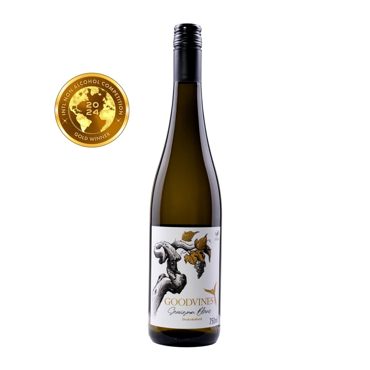 GOODVINES Sauvignon Blanc – alcoholvrije witte wijn 0.0% (0,75L)