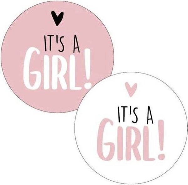Stickers it's a girl 10 stuks