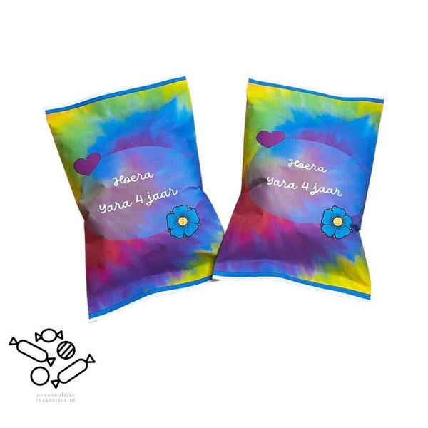 Chips zakjes tie dye