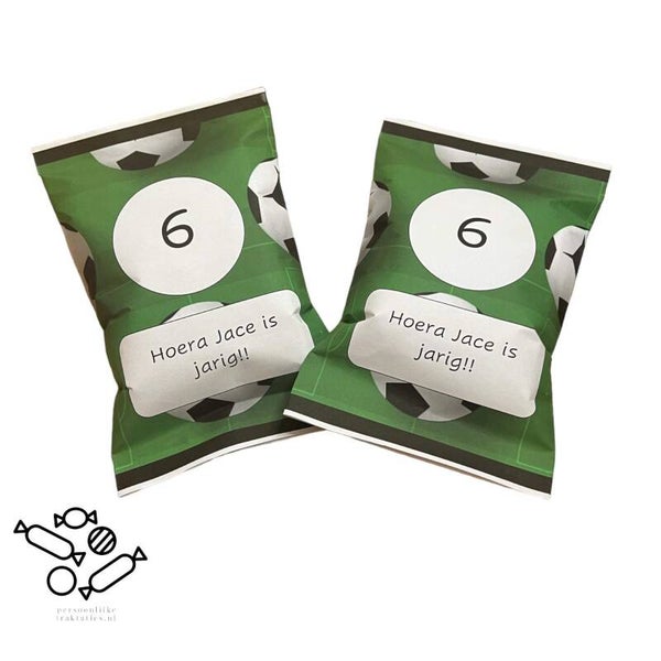 Chips zakjes  voetbal