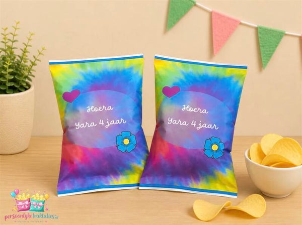 Chips zakjes tie dye