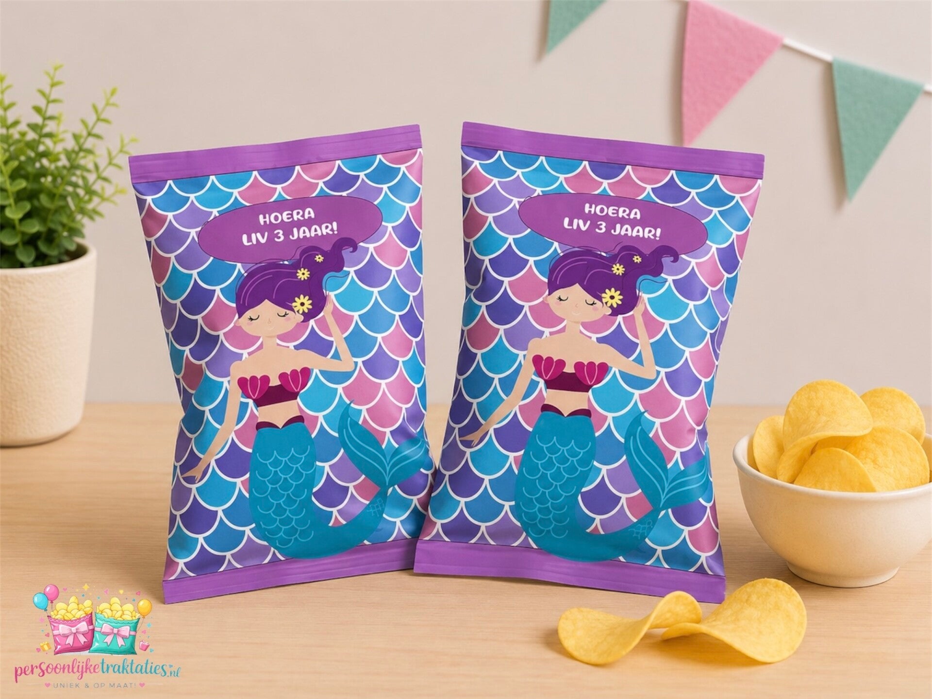 Chips zakjes zeemeermin