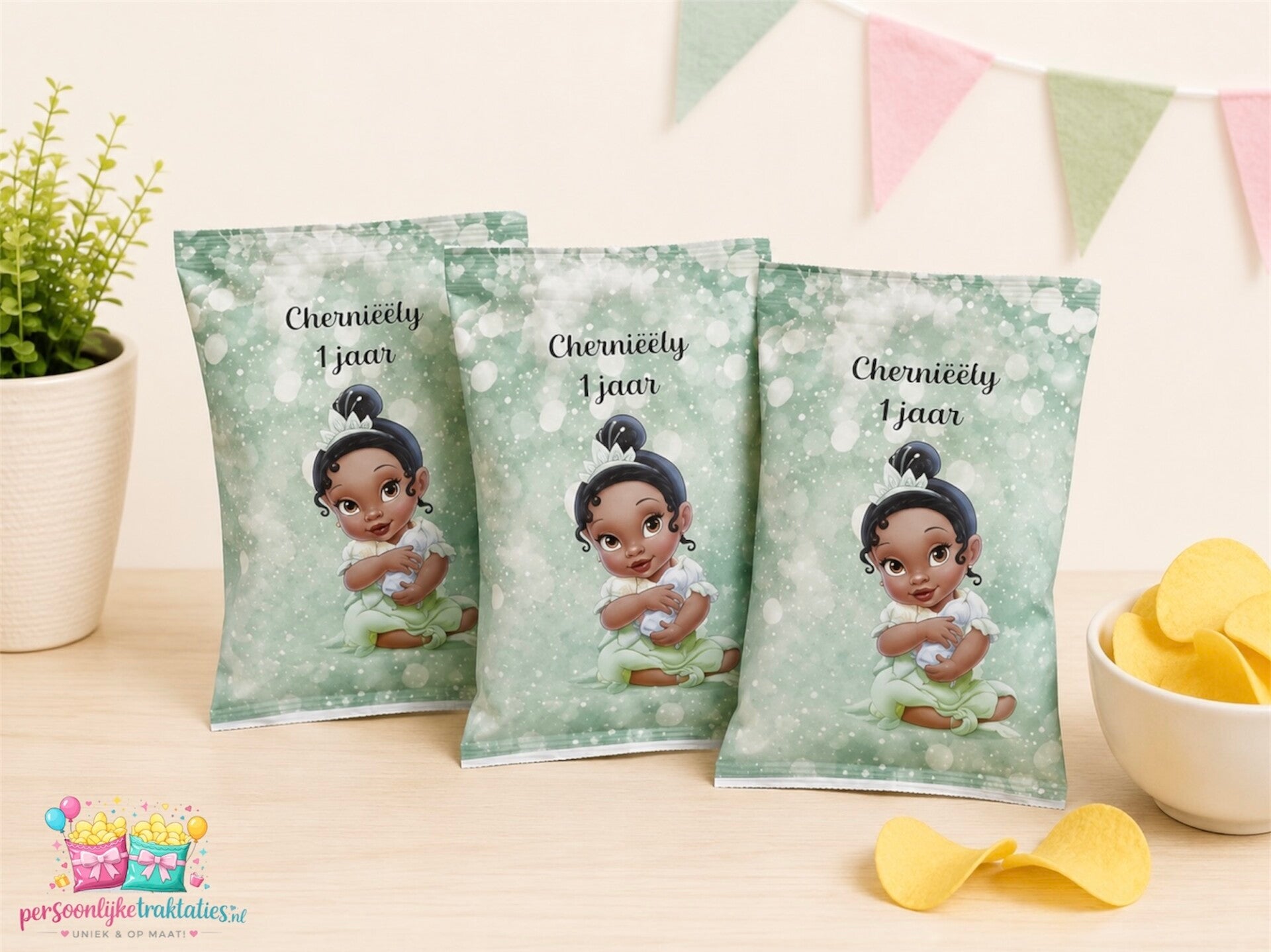 Chips zakjes baby tiana