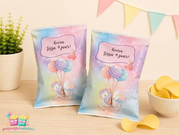 Chips zakjes unicorn