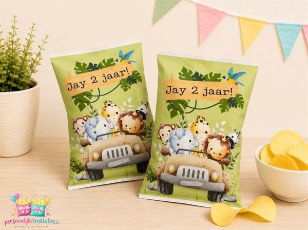 Chips zakjes jungle