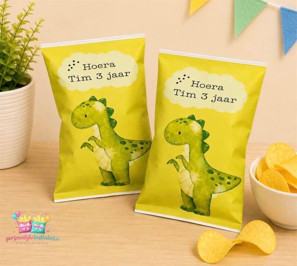 Chips zakjes dino
