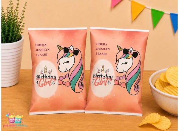 Eenhoorn chips zakjes
