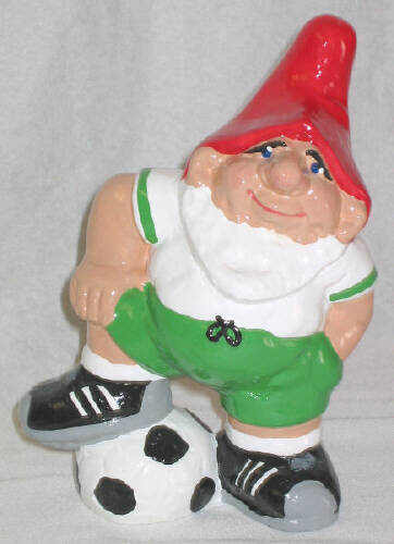 Fußball Gartenzwerg