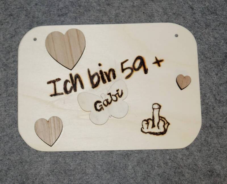 Brandmalerei zum Geburtstag