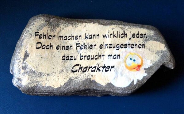 Stein "Fehler machen" - 1273